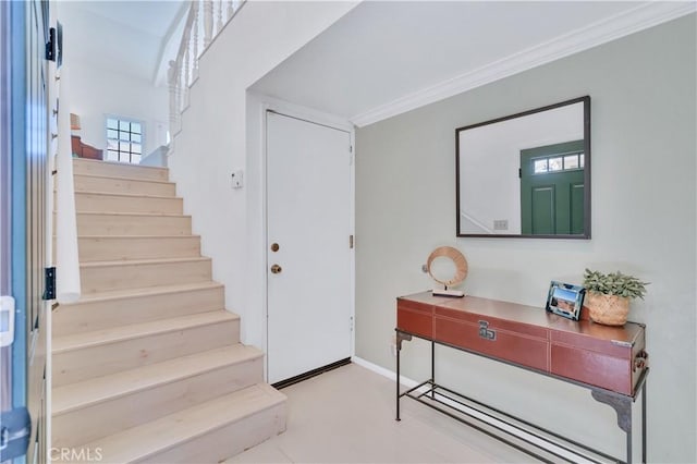 1713 Carlson, Redondo Beach, CA 90278 - foyer featuring stairway and ornamental molding