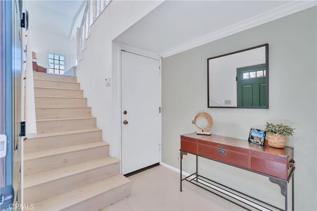 1713 Carlson, Redondo Beach, CA 90278 - entrance foyer featuring stairway and crown molding