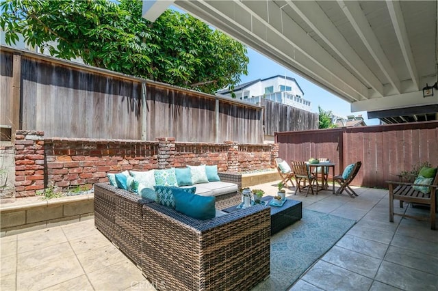 1713 Carlson, Redondo Beach, CA 90278 - fenced backyard with outdoor lounge area, outdoor dining space, and a patio