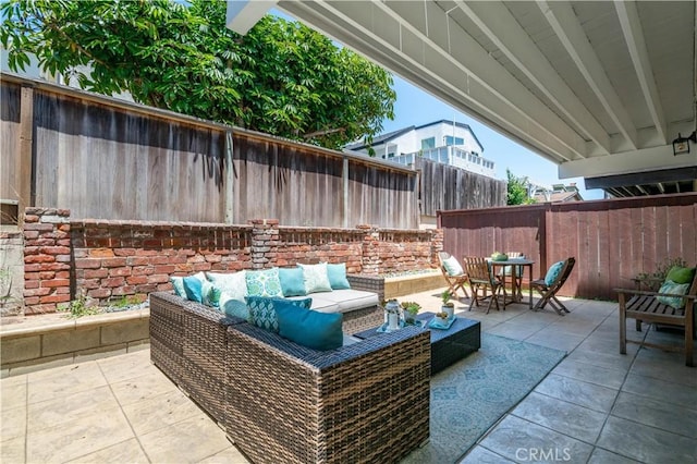 1713 Carlson, Redondo Beach, CA 90278 - fenced backyard with outdoor lounge area, outdoor dining space, and a patio