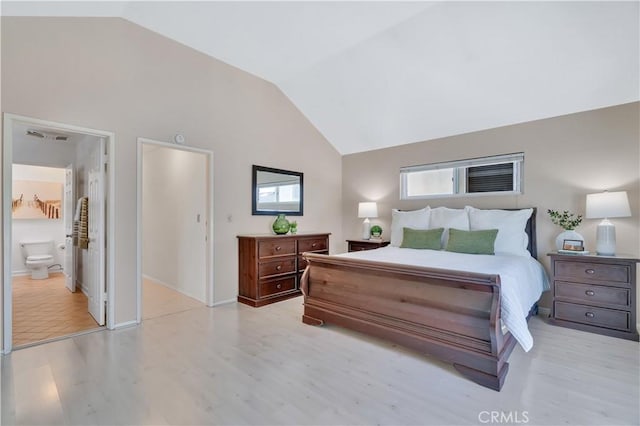 1713 Carlson, Redondo Beach, CA 90278 - bedroom featuring light wood-type flooring and vaulted ceiling