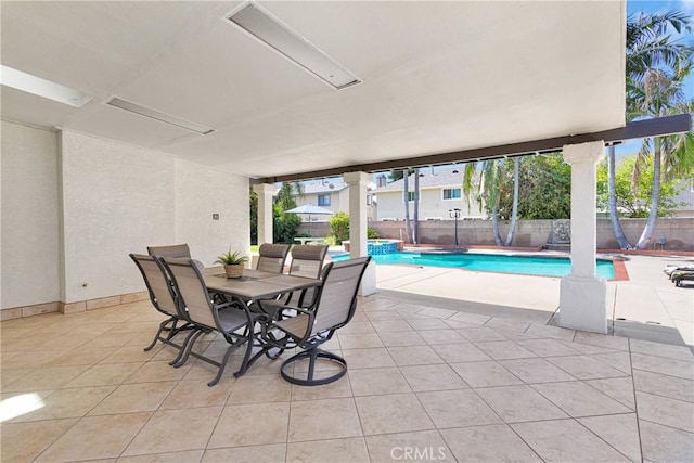 1048 Gladstone St, La Verne, CA 91750 - fenced backyard featuring a patio and a pool with connected hot tub