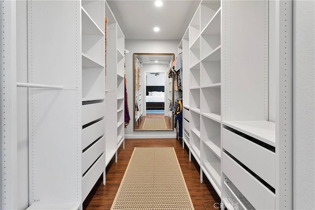 1048 Gladstone St, La Verne, CA 91750 - walk in closet featuring dark wood-style floors