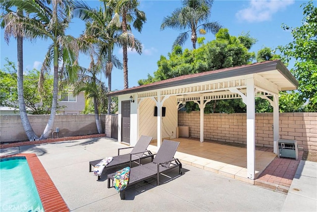 1048 Gladstone St, La Verne, CA 91750 - fenced backyard featuring a patio, an outdoor structure, and a gazebo