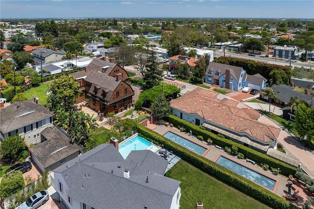 11 La Linda Dr, Long Beach, CA 90807 - aerial view of residential area featuring a pool area