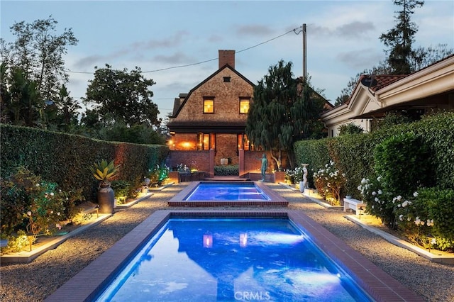 11 La Linda Dr, Long Beach, CA 90807 - view of swimming pool with an in-ground hot tub