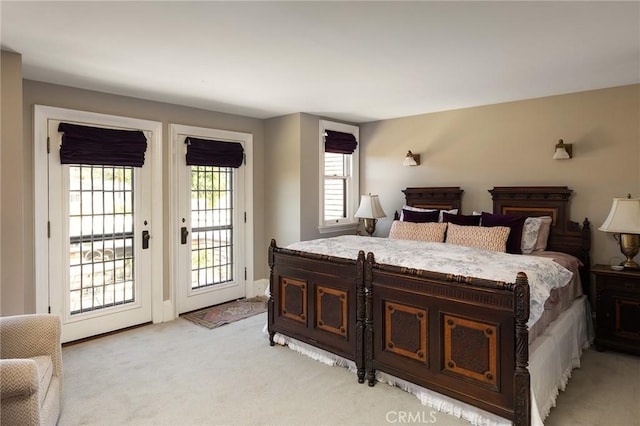 11 La Linda Dr, Long Beach, CA 90807 - bedroom featuring access to outside and light colored carpet