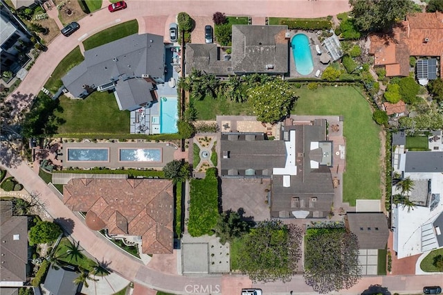 11 La Linda Dr, Long Beach, CA 90807 - aerial view of property and surrounding area featuring a pool area and nearby suburban area