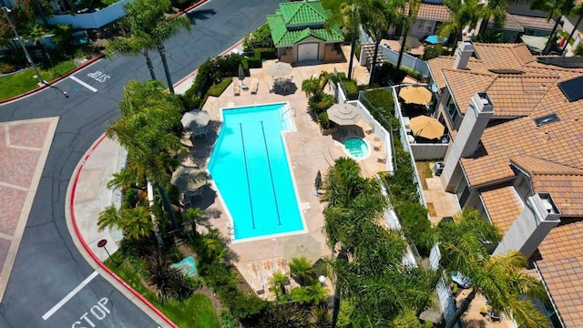 1873 Key Largo Rd, Vista, CA 92081 - drone / aerial view of a pool