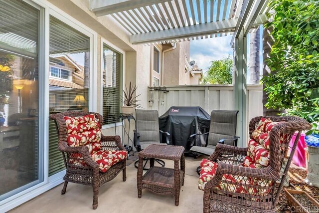 1873 Key Largo Rd, Vista, CA 92081 - view of patio / terrace featuring a pergola and a grill