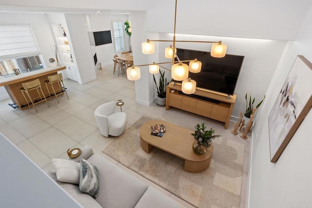 16863 Abundante St, San Diego, CA 92127 - living area featuring baseboards and tile patterned floors