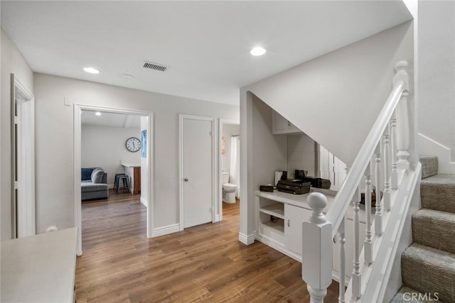 26882 Ayamonte, Mission Viejo, CA 92692 - staircase featuring wood finished floors, recessed lighting, and baseboards