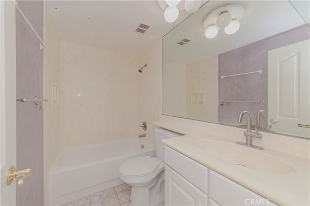 4394 Dina Ct, Cypress, CA 90630 - full bath featuring vanity, toilet, shower / tub combination, and tile patterned flooring