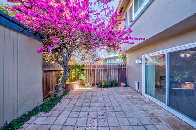 4394 Dina Ct, Cypress, CA 90630 - fenced backyard featuring a patio