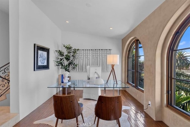 364 Via Almar, Palos Verdes Estates, CA 90274 - office with wood finished floors and recessed lighting