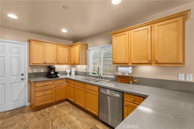 15721 Cobalt St Unit 118, Sylmar, CA 91342 - kitchen with dishwasher and recessed lighting