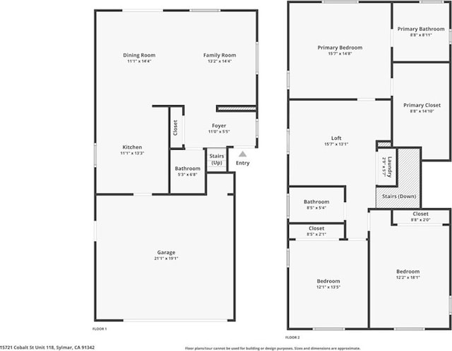 15721 Cobalt St Unit 118, Sylmar, CA 91342 - view of room layout