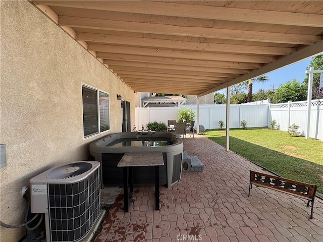 15721 Cobalt St Unit 118, Sylmar, CA 91342 - fenced backyard with a patio area