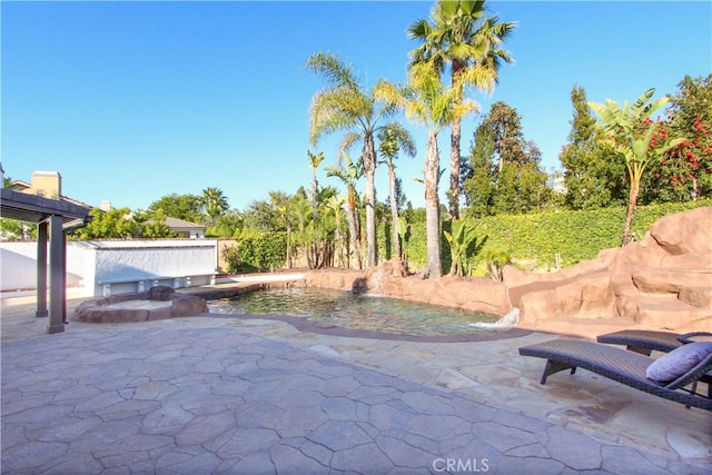 4374 Mahogany Cir, Yorba Linda, CA 92886 - view of patio / terrace with an outdoor pool