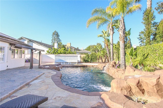 4374 Mahogany Cir, Yorba Linda, CA 92886 - view of swimming pool with a patio and a fenced backyard