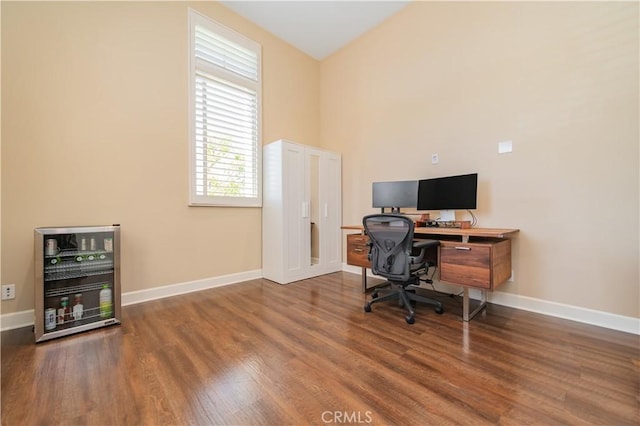 43 Lupari, Irvine, CA 92618 - office with wood finished floors, baseboards, and a towering ceiling