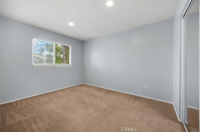 23985 Nicole Way, Yorba Linda, CA 92887 - spare room with light colored carpet, baseboards, and recessed lighting