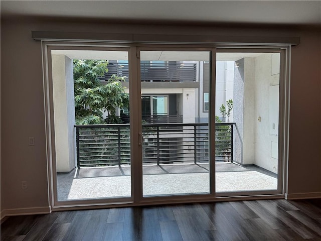 9360 Calm Water Pl, Rancho Cucamonga, CA 91730 - entryway featuring dark wood finished floors and baseboards