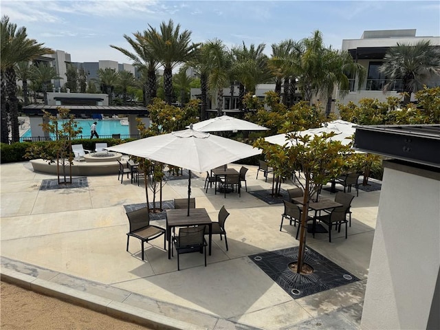 9360 Calm Water Pl, Rancho Cucamonga, CA 91730 - view of community featuring outdoor dining space and a patio