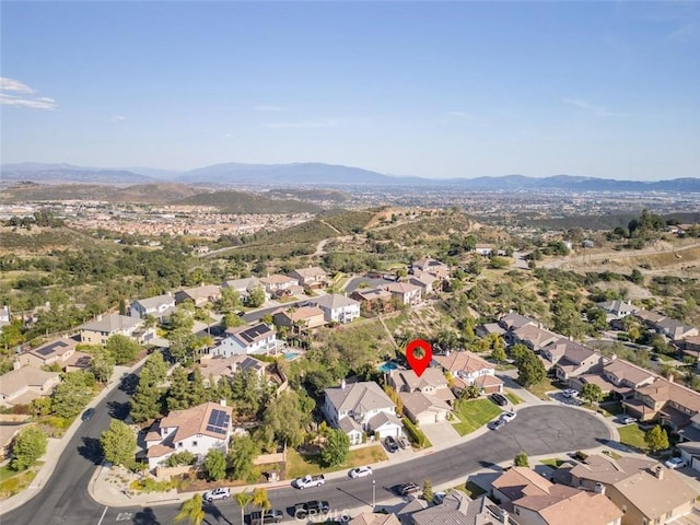 26808 Lemon Grass Way, Murrieta, CA 92562 - aerial view of property and surrounding area with nearby suburban area and a mountain backdrop