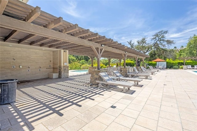26808 Lemon Grass Way, Murrieta, CA 92562 - view of patio featuring a pergola and an outdoor pool