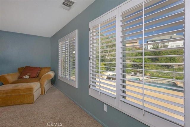 26808 Lemon Grass Way, Murrieta, CA 92562 - sitting room with carpet floors, healthy amount of natural light, and baseboards