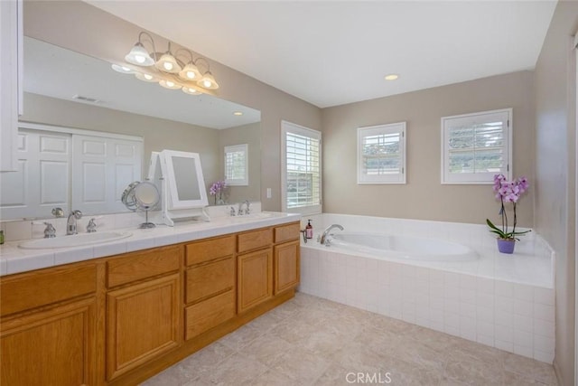 26808 Lemon Grass Way, Murrieta, CA 92562 - full bathroom featuring double vanity and a garden tub