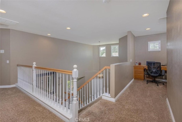 26808 Lemon Grass Way, Murrieta, CA 92562 - home office with carpet, baseboards, and recessed lighting