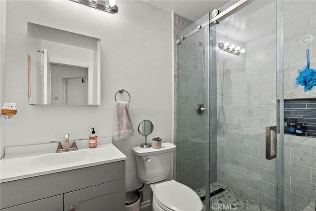19777 Azure Field Dr, Newhall, CA 91321 - full bathroom with vanity and a stall shower