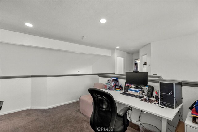 19777 Azure Field Dr, Newhall, CA 91321 - office with carpet floors and recessed lighting