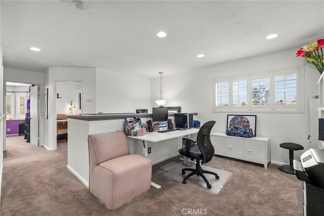 19777 Azure Field Dr, Newhall, CA 91321 - office space featuring carpet floors, recessed lighting, and baseboards