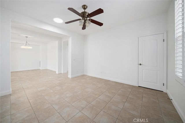 1824 Nathan Way, Nipomo, CA 93444 - spare room with ceiling fan, light tile patterned floors, plenty of natural light, and baseboards