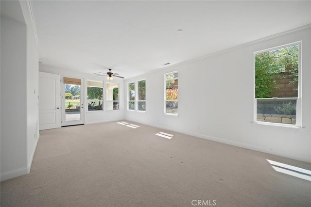 1824 Nathan Way, Nipomo, CA 93444 - spare room featuring ceiling fan, light carpet, and baseboards