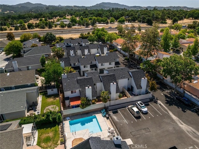 10710 El Camino Real Unit 17, Atascadero, CA 93422 - aerial view of residential area with a pool and mountains