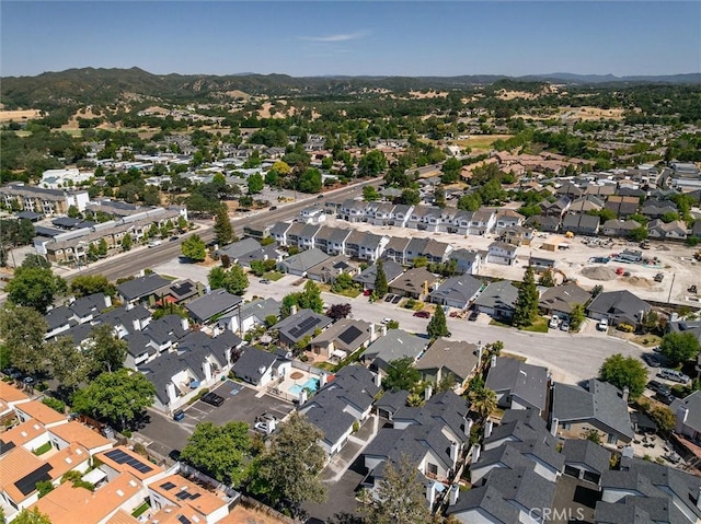 10710 El Camino Real Unit 17, Atascadero, CA 93422 - aerial overview of property's location featuring nearby suburban area and a mountainous background