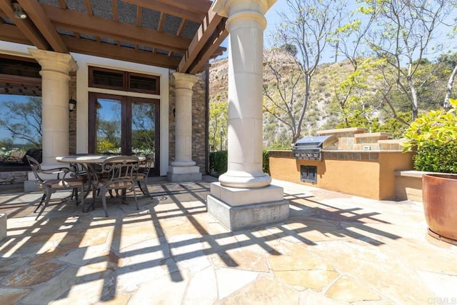 2772 Piantino Cir, San Diego, CA 92108 - view of patio / terrace featuring french doors and outdoor dining space