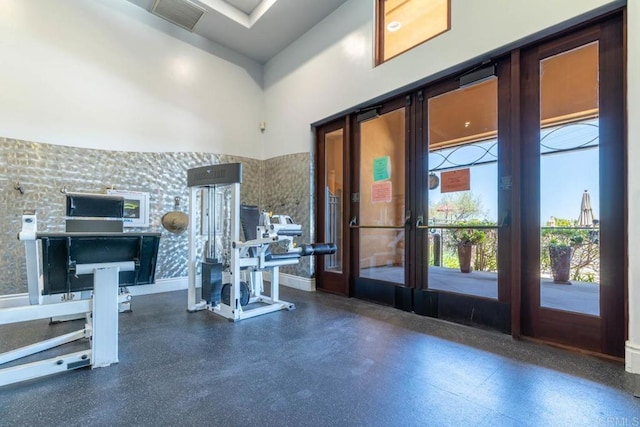 2772 Piantino Cir, San Diego, CA 92108 - workout area featuring a high ceiling