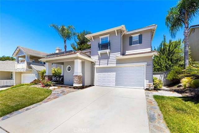 6121 Camino Forestal, San Clemente, CA 92673 - view of front of property featuring a garage, driveway, and stone siding