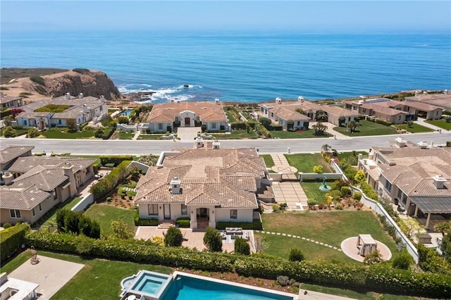 20 Via Del Cielo, Rancho Palos Verdes, CA 90275 - aerial view of residential area with a pool and a nearby body of water