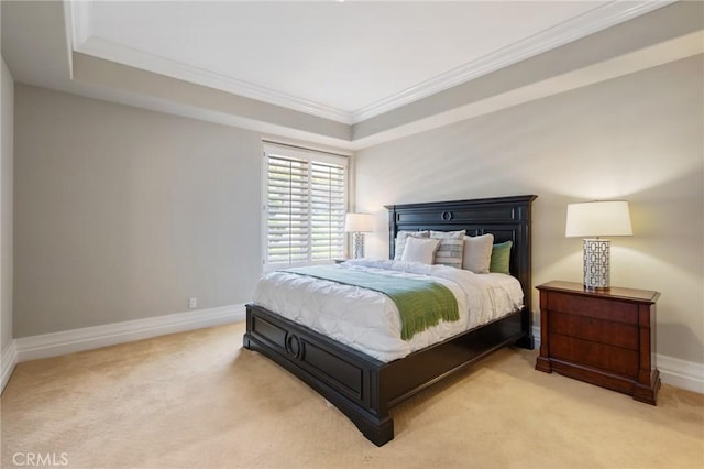 20 Via Del Cielo, Rancho Palos Verdes, CA 90275 - bedroom with light colored carpet, ornamental molding, baseboards, and a raised ceiling