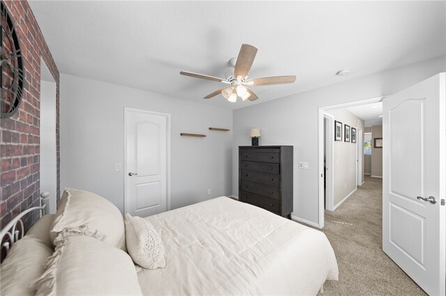 23650 Kathryn St, Murrieta, CA 92562 - bedroom with light carpet, baseboards, and a ceiling fan