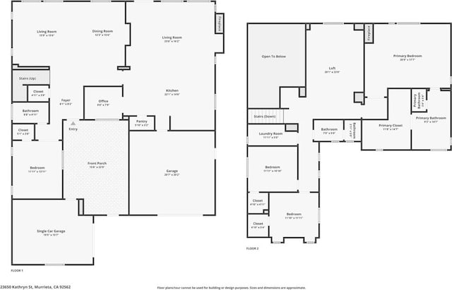 23650 Kathryn St, Murrieta, CA 92562 - home floor plan