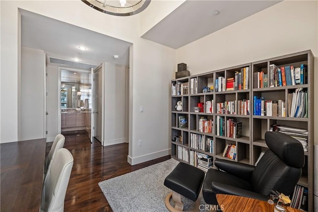 10776 Wilshire Blvd Unit 901, Los Angeles, CA 90024 - living area with baseboards and wood finished floors
