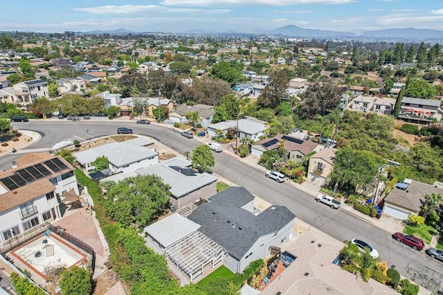 1740 Petra Dr, San Diego, CA 92104 - aerial perspective of suburban area with a mountainous background