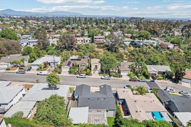 1740 Petra Dr, San Diego, CA 92104 - aerial view of residential area with a mountainous background